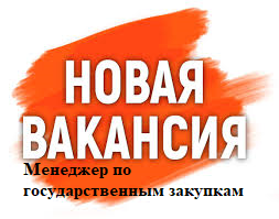 Менеджер по государственным закупкам 